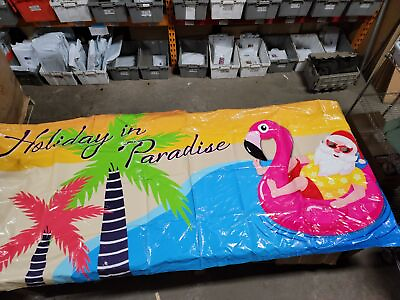#ad Inflatable Art Panel Holiday in Paradise Modular Art for Bounce Houses Blemished