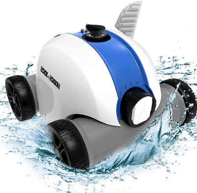 #ad Pool Vacuum with Dual Drive Motors up to 90 Mins Runtime Powerful Suction Cle