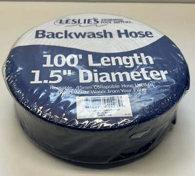 #ad Leslie#x27;s Swimming Pool Supplies Backwash Hose 100#x27; Length 1.5quot; Diameter