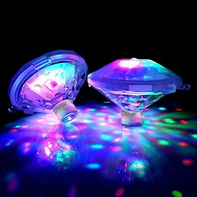 #ad Swimming Pool LightsLED Color Changing Floating Lights with 8 Modes Lighting...