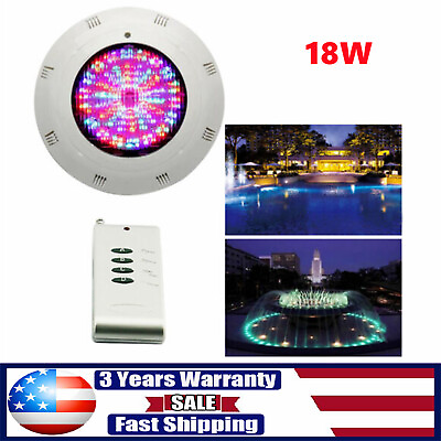 #ad #ad 18W RGB LED Underwater Lamp Swimming Pool Light Color Change 12V with Remote