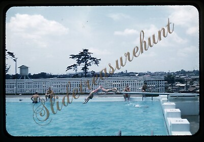#ad #ad Swimming Pool Diving Board Dive 35mm Slide 1960s Kodachrome Americana