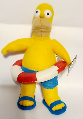 #ad 20th Century Fox Film a 2006 Homer Simpson Going Swimming at the Pool Plush Toys