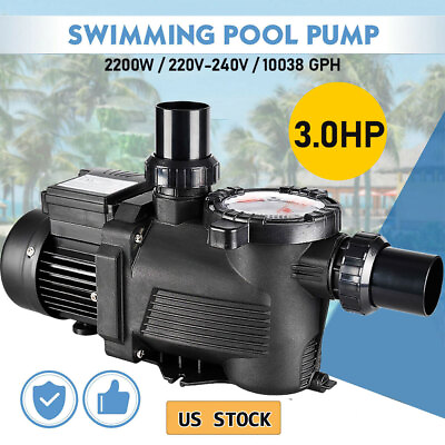 #ad 1.2 3hp High Speed Super Pump For Hayward In Ground Swimming Pool Pump US SUPPLY