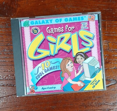 Galaxy of Games for Girls 10 Cool Games for Ages 4 WIN 95 98 CD ROM *EXCELLENT*