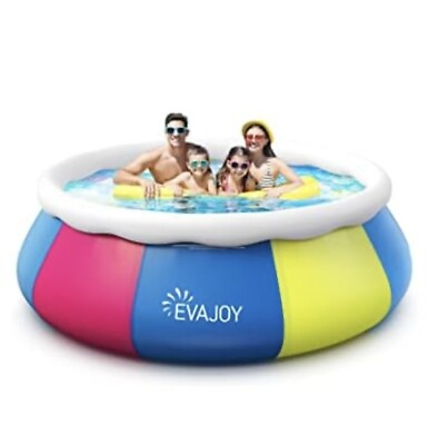 #ad Swimming Pool EVAJOY 10ft ×30in Above Ground Pool Easy Set Blow Up Pool Kiddie