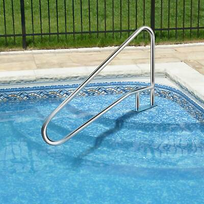 54x36quot; Inground Swimming Pool Hand Rail 304 Stainless Steel Pool Rail Ladder