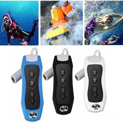 #ad 8GB Waterproof MP3 Music Player FM Radio Underwater Swimming With Headphone
