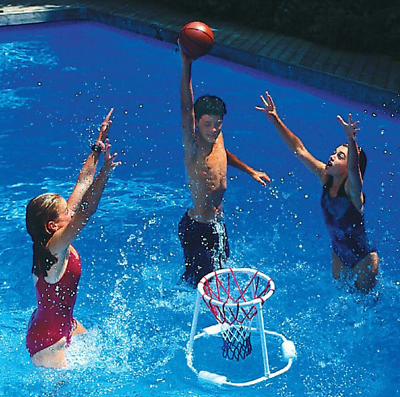 #ad Swimline 9162 Super Hoops Floating Swimming Pool Basketball Game Set with Ball