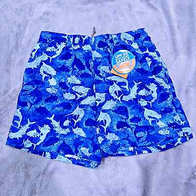 #ad Columbia PFG Swim Super Backcast Water Shorts Blue Fish Print 6quot; Mens Medium