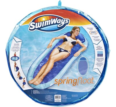 #ad #ad NEW Swim Ways Spring Float Blue. Unfold inflate and float away. Best Price.