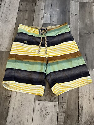 #ad Patagonia Shorts Men#x27;s 33 Wavefarer Nylon Swim Trunks Linerless Swimsuit