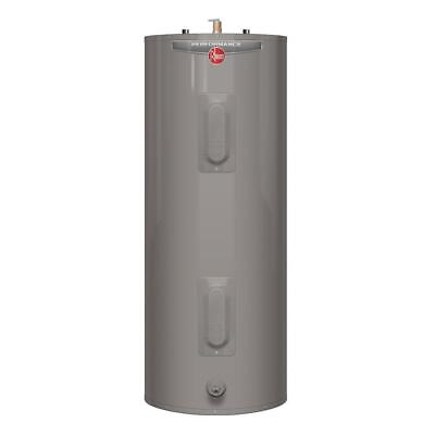 Rheem Electric Tank Water Heater Indoor 50 Gal. Tall 4500 4500 Watt 240volt Gray
