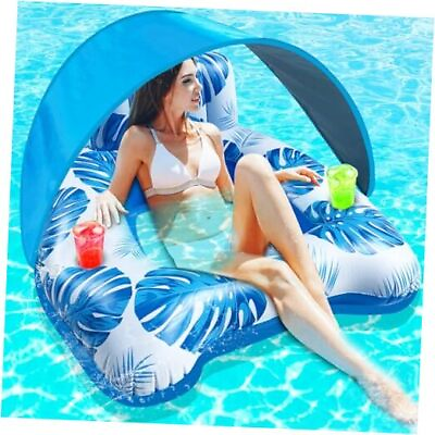 #ad Pool Floats Swimming Pool Party Decorations Toys Kids Adults Blue