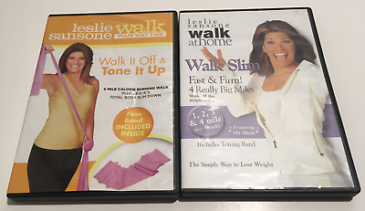 #ad #ad Leslie Sansone Walk it Off amp; Walk Slim DVD Set of 2