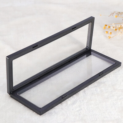 3D Floating Frame Shadow Box Display Case Coin Jewelry Show with Base 11*30cm