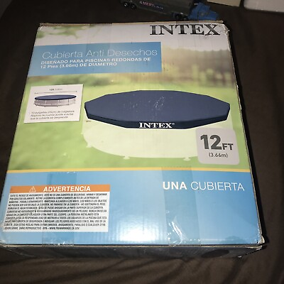 #ad Intex 12 Foot Round Above Ground Swimming Pool Cover