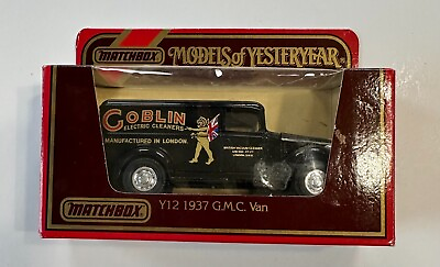 Matchbox of Yesteryear Y 12 1937 G.M.C. Van Goblin Electric Cleaners 1:45 Scale