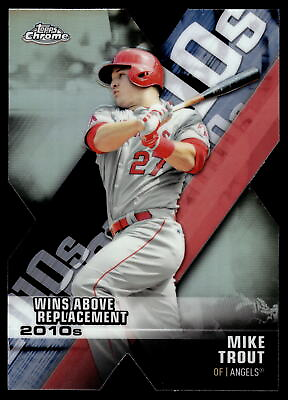 Mike Trout 2020 Topps Chrome Refractor Wins Above Replacement Card #DOD 1