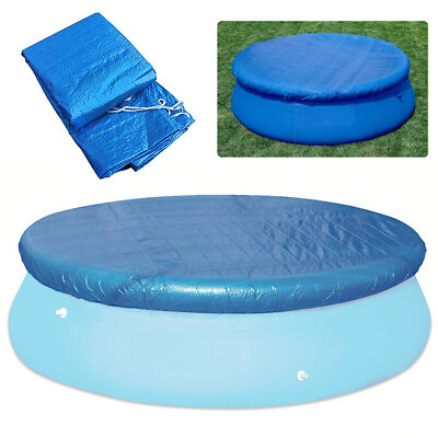 #ad Swimming Pool Cover Round Waterproof Dustproof Protection Mat Pool Accessories