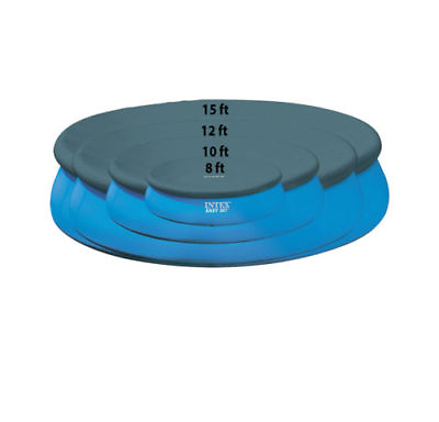 #ad Intex Easy Set Durable Round Swimming Pool Cover Fits 8 10 15 Feet Lightweigh