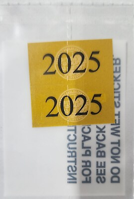 #ad #ad DMV STICKER CVRA 2025 Yellow California Commercial Gross Vehicle Weight Sticker