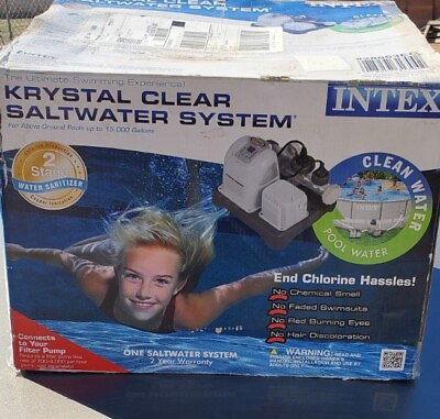 #ad Intex 28663EG Krystal Clear Saltwater System Pool Pump