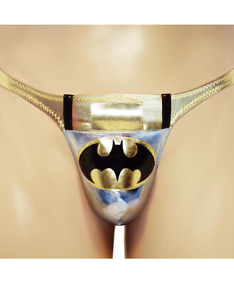#ad Men#x27;s Batman Ruched Butt Brief in Color Silver Sizes S L 28 40quot; 71 102 cm