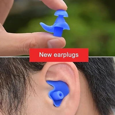 #ad #ad 1 Pair Durable Earplugs Portable Waterproof Soft Ear Plugs Swimming Accessories