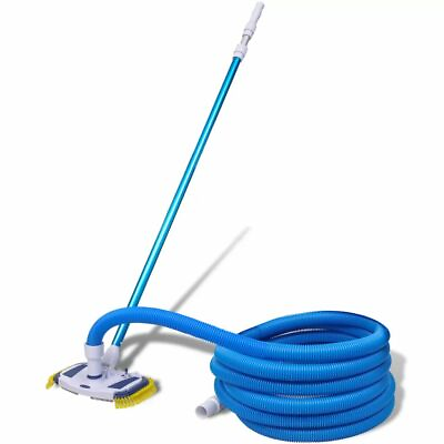 #ad vidaXL Swimming Pool Vacuum w Telescopic Pole and Hose Cleaning Set Outdoor