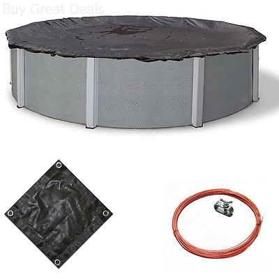 #ad Brand New Blue Wave 24 ft Round Rugged Mesh Above Ground Pool Winter Cover
