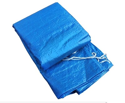 #ad Swimming Pool Cover Cloth PE Tarpaulin Pool Rectangle Ground Dustproof Floor Mat