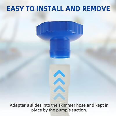 #ad Skimmer Hose B Adapter Pool Vacuum Hose Adapter for Swimming Pool Accessory