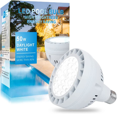 #ad LED Pool Light for Inground Pool 120V 50W 5000LM Daylight White Swimming Pool L