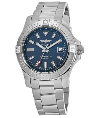 #ad New Breitling Avenger Automatic 43 Blue Dial Men#x27;s Watch A17318101C1A1