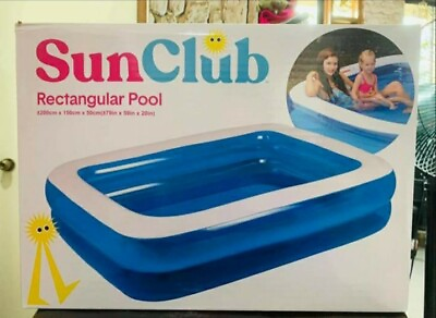 #ad SunClub 79quot; x 59quot; x 20quot; Family Pool Inflatable Pool
