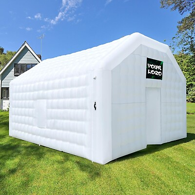 #ad Inflatable Night Club 20FT White Inflatable Cube Party Tent Stock in the US