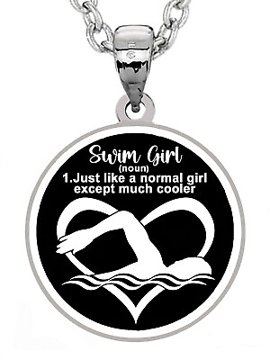 #ad Swimming Necklace Swim Girl