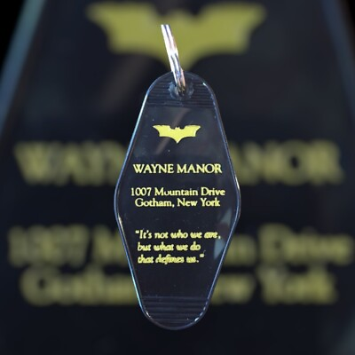 #ad Graphic version Batman Inspired WAYNE MANOR keytag