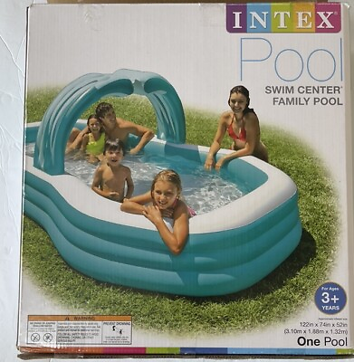 #ad Intex Pool 122in x 74in x 52in Swim Center Family Inflatable Pool