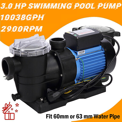 #ad 3.0 HP For Hayward Swimming Pool Pump Motor w Strainer Generic In Above Ground