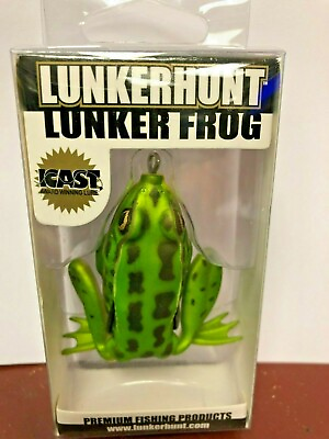 #ad #ad Lunkerhunt Lunker Frog Award Winning LF01 Green Tea Legs Extend Retrieve