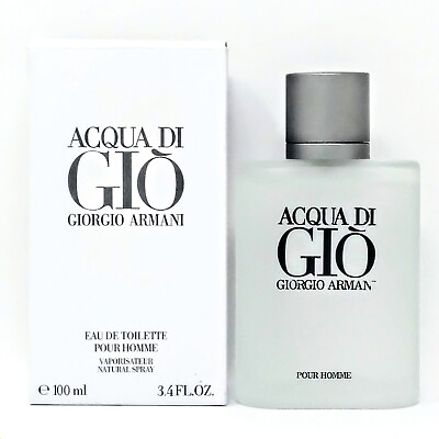 #ad Giorgio Armani Aqua Di Gio Men#x27;s 3.4 oz EDT Classic Scent Brand New