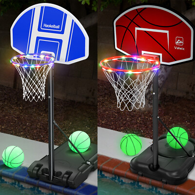 #ad Garden Poolside Basketball Hoop 41#x27;#x27; 59#x27;#x27; Adjustable System Water Sport Game