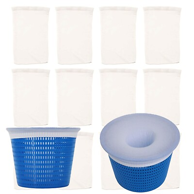 #ad Pool Skimmer Socks 20 Pack for Pool Filter Baskets