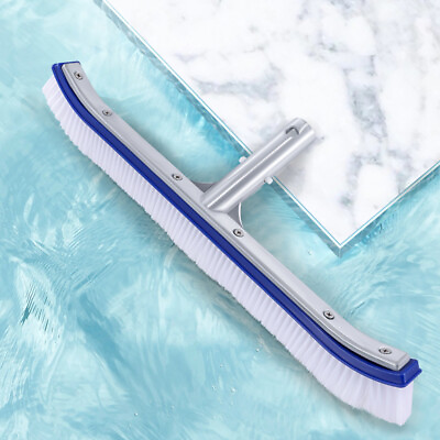 #ad 18 inch Pool Cleaning Brush Curved Swimming Pool Spa – HEAVY DUTY Brush Only