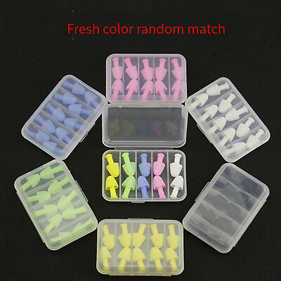 5 Pairs Silicone Ear Plugs Sleep Noise canceling Ear Plugs for Swimming Parts