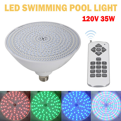 #ad #ad Led Swimming Pool Light Color Change Bulb 120V 35W Fits Pentair Hayward Fixture