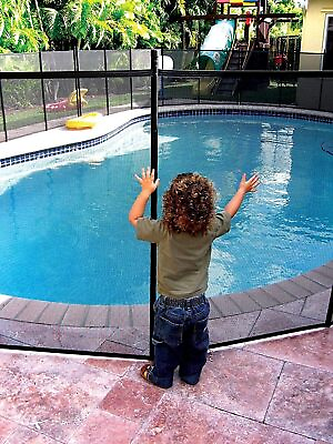 #ad #ad WaterWarden Pool Safety Fence for Inground Pool 5’ x 2 Sets of 5#x27;x12#x27; Black