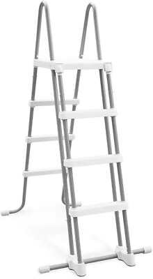 #ad Intex 28076E Heavy Duty Deluxe Pool Ladder with Removable Steps for 48 Inch Dept